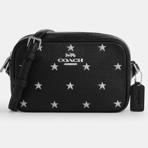 NWT COACH Shoulder Bag Purse CZ945 Black Leather w Stars Mini Jamie Bag AUTHENTC